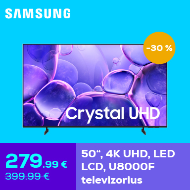 Samsung 50 colių 4K UHD LED LCD U8000F televizorius –30 %