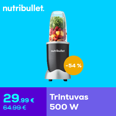Nutribullet trintuvas 500 W –54 %