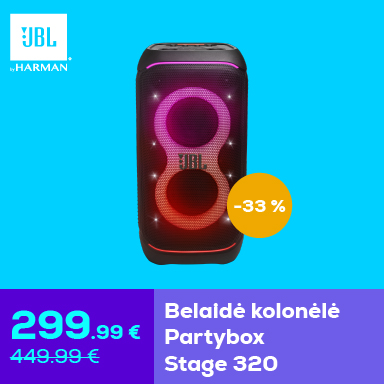 JBL Partybox 320 belaidė kolonėlė –33 %