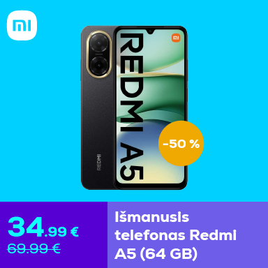Xiaomi Redmi A5 (64 GB) išmanusis telefonas –50 %