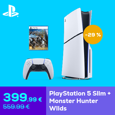 PlayStation 5 Slim su žaidimu Monster Hunter Wilds –29 %
